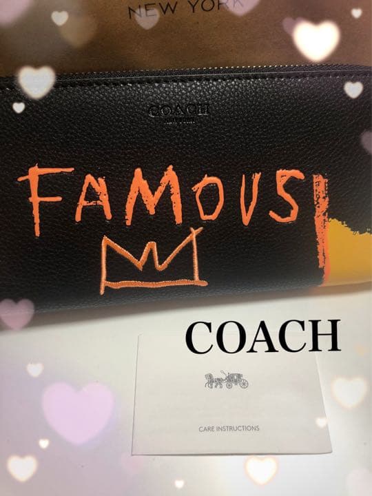 残り1点!♦︎COACH 長財布 バスキアコラボ 黒 新品未使用 | inmarco.ae