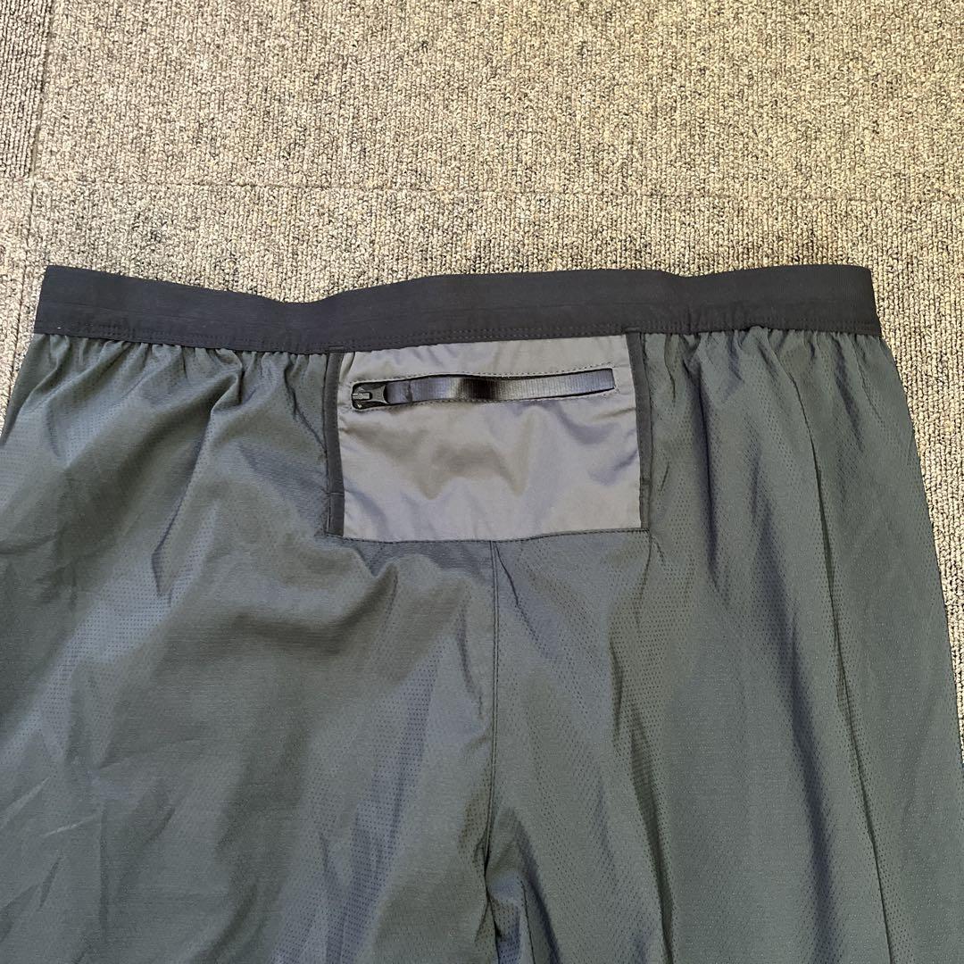 NIKE Trail Dri-FIT ロゴプリント メッシュ パンツ ブラック
