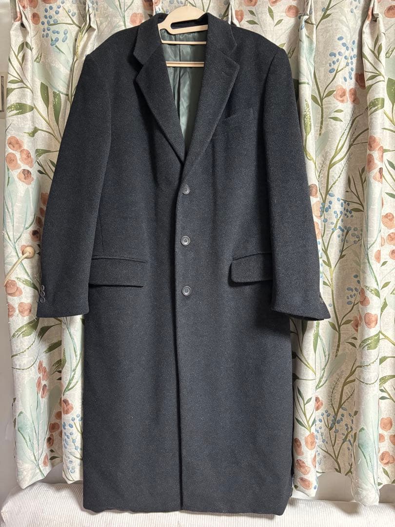 ARMANI COLLEZIONIロングチェスターコート 黒XL(LL)・ARMANI COLLEZIONI