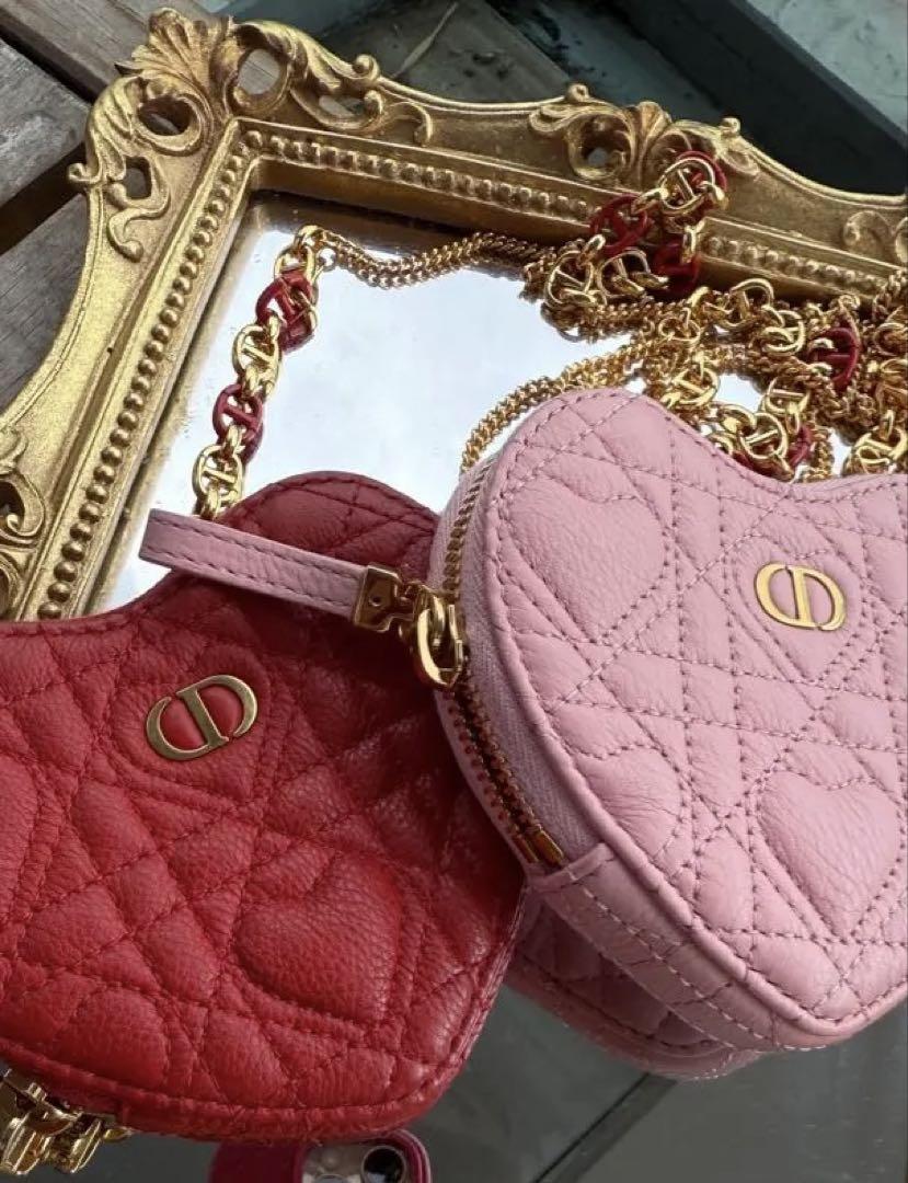 バッグ DiorDioramour  Caro Heart Pouch