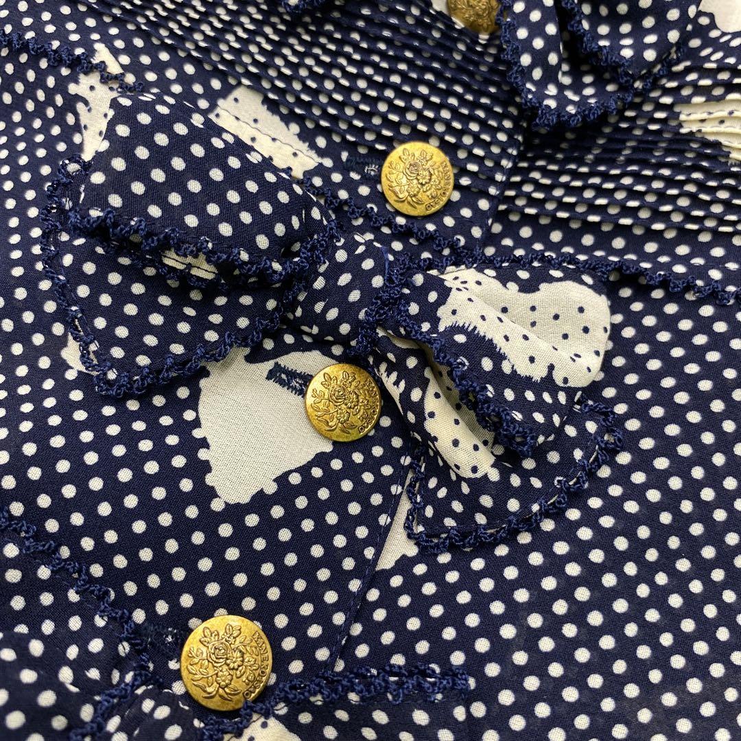 T284◯ KANEKOISAO カネコイサオ リボン スカートセットアップ