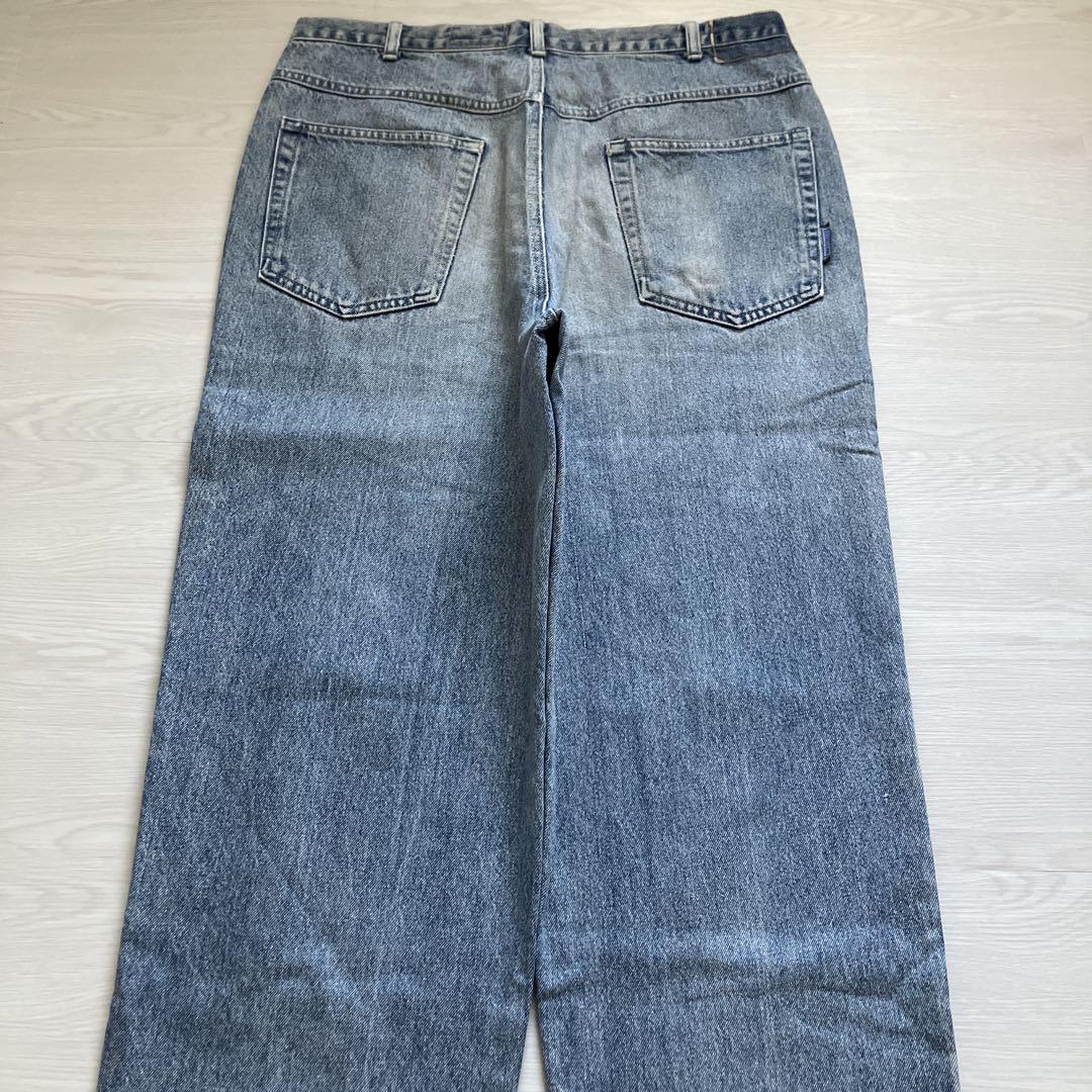 極太90s ENYCE ヘビーオンスライトブルーバギーデニム グッドフェード 極太90s ENYCE ヘビーオンスライトブルーバギーデニム グッド