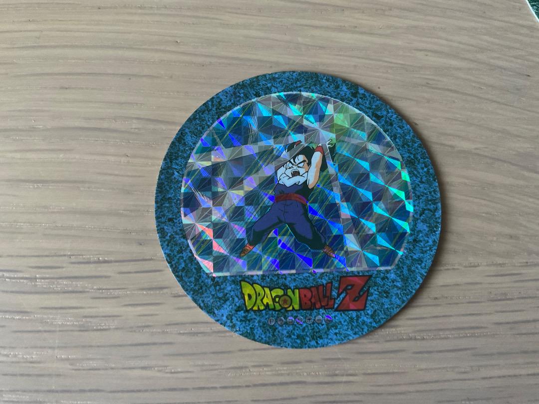 ドラゴンボールZ きゃらかーん　丸型キラカード　孫悟飯 ドラゴンボールZ キャラカーン丸型 孫悟空キラ