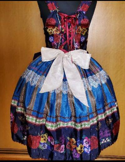 2022品質保証 Polonaise Brillante~乙女の思想~柄エプロンジャンパースカート zlCTE-m34474675110 高品質SALE