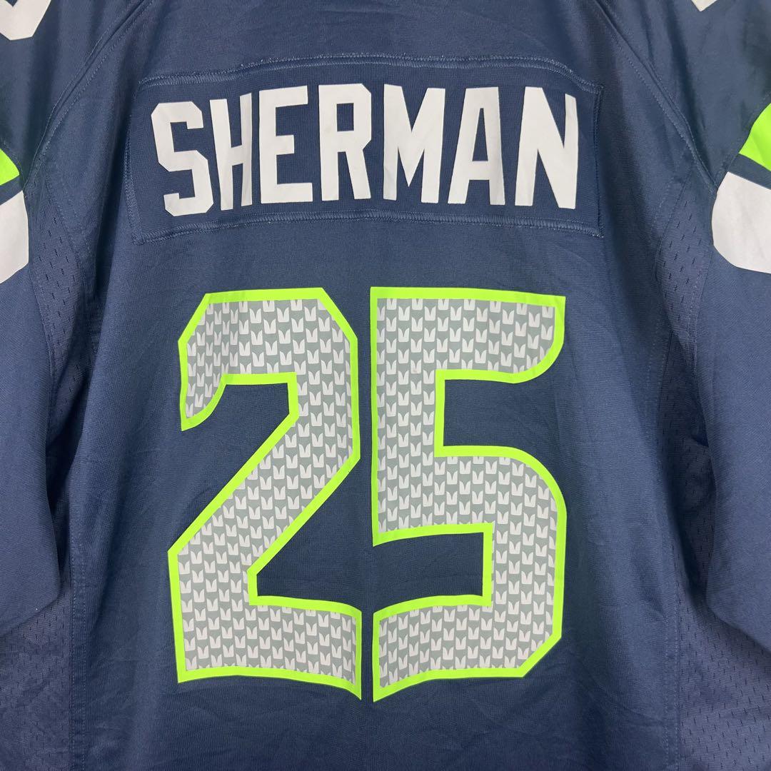 ナイキ NFL プリントチームロゴ シーホークス ゲームシャツ 2XL 5372