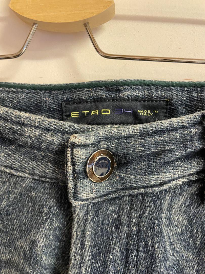 コリアグランドセール エトロ ETRO ペイズリー柄グラデーションストレッチデニムパンツ パンツ