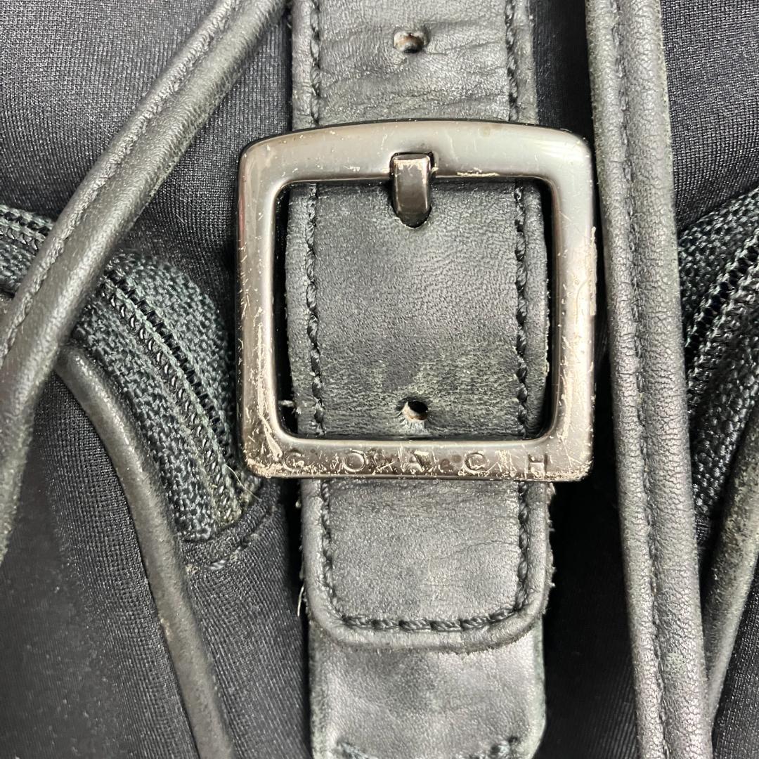 B236【大容量】COACH★リュック バックパック　ブラック 6243