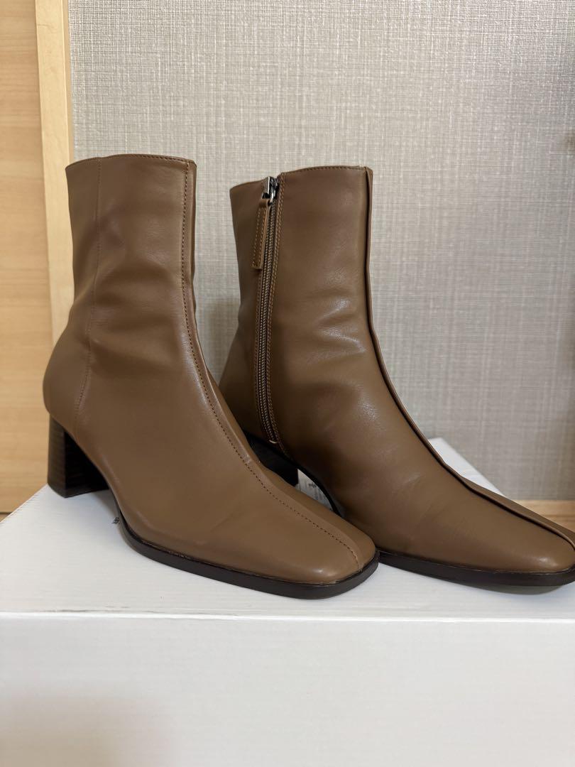 CAPRICIEUX LE'MAGE センターパイピング ショートブーツ ブーツ 靴