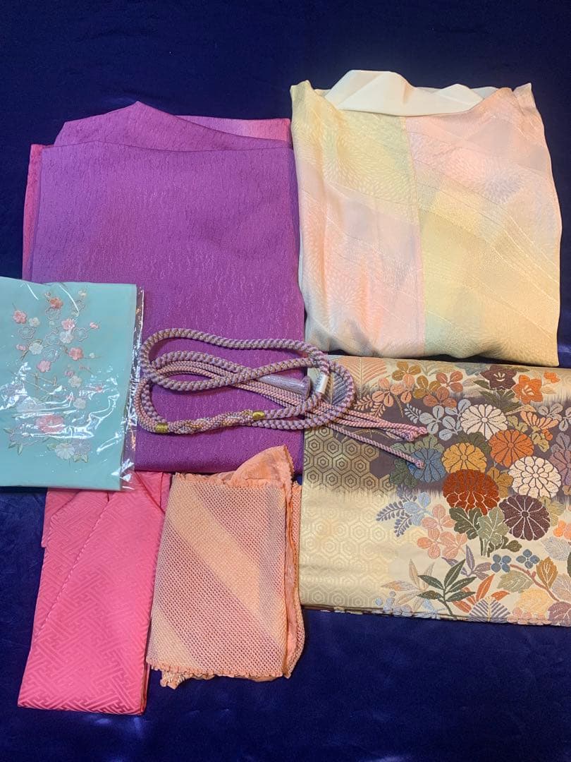 正絹振袖７点フルセット 長襦袢付