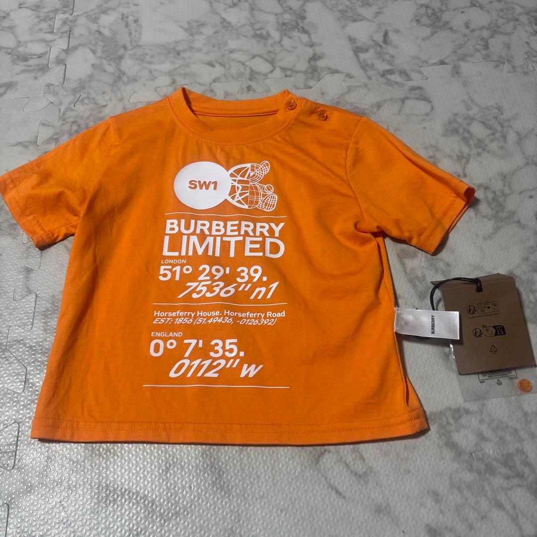 BURBERRY オレンジ Tシャツ 18M