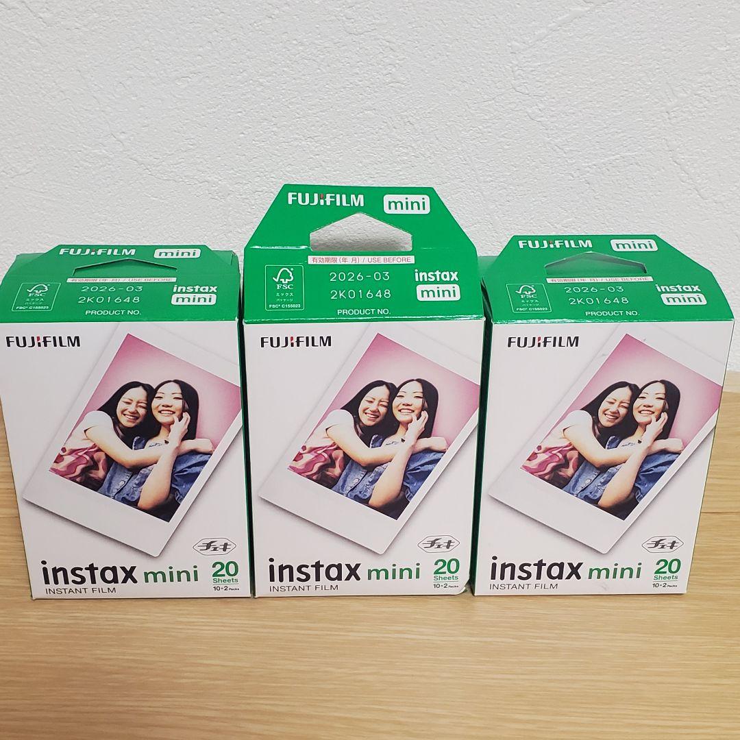 FUJIFILM instax mini フィルム 20枚入×3
