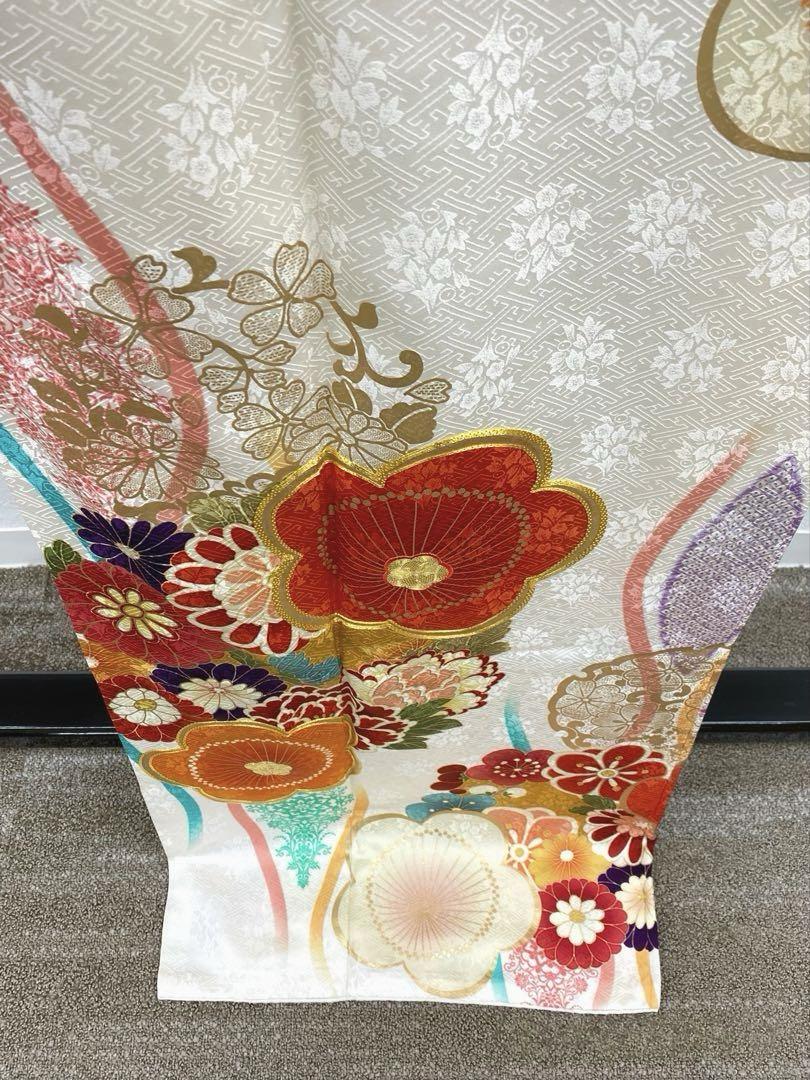 小紋振袖 豪華 紋意匠 身丈162cm 撥水加工済 振袖 豪華 金駒 金彩 紋意匠 身丈168cm 撥水加工済