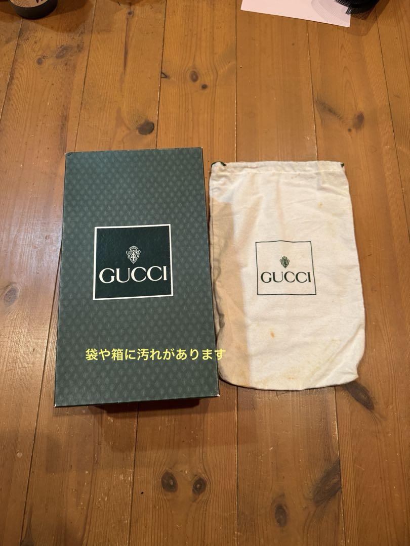 GUCCI ブラウンレザー ビットローファー
