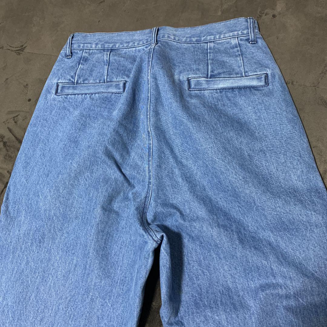 安い新品 monkey ワイドデニムパンツ コバルトブルー M hmTLO-m34491732169 time モンキータイム 人気高品質