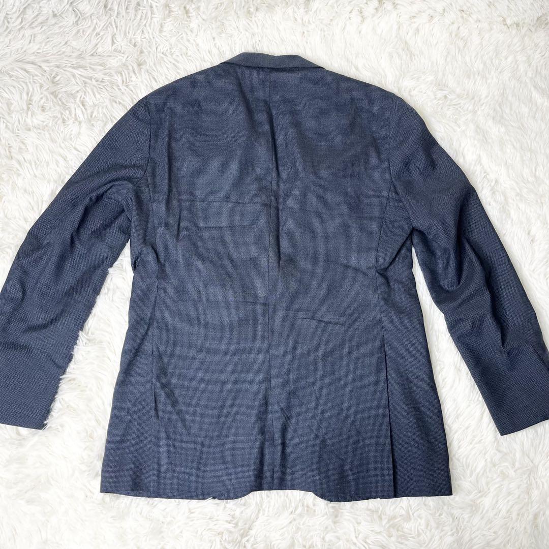 【美品】グリーンレーベルリラクシング　メンズスーツ　サイドベンツ　REDA 紺
