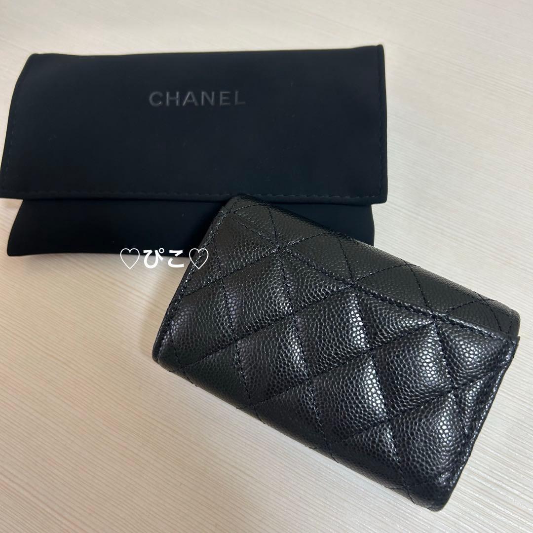 （新品 正規品）CHANEL シャネル キーケース 4連 キャビアスキン