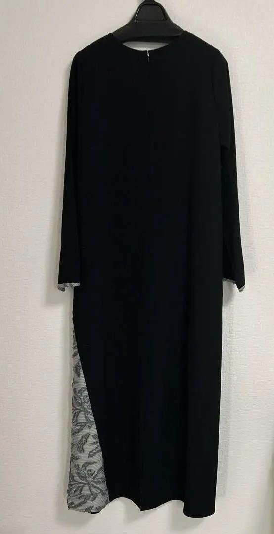 【新品未使用】定価33000円　グレー　ロングドレス　長袖　ヤマダヤ