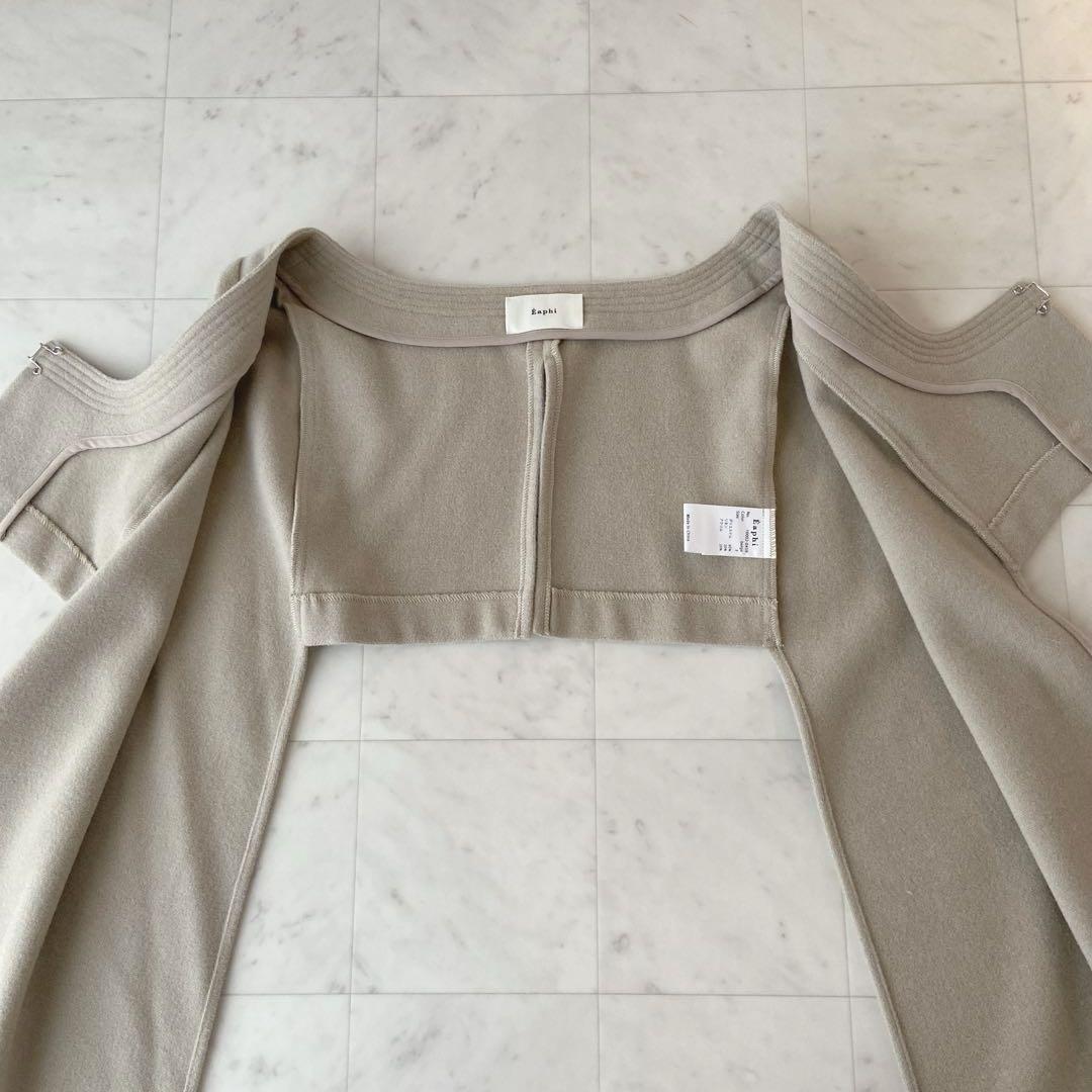 ✨極美品✨エフィ　eaphi square neck short jacket