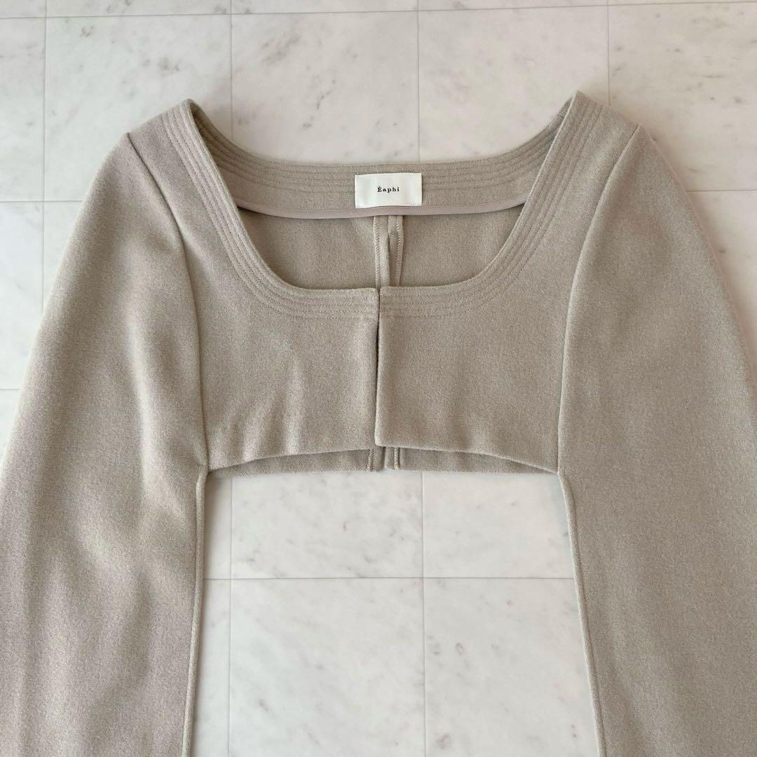 ✨極美品✨エフィ　eaphi square neck short jacket