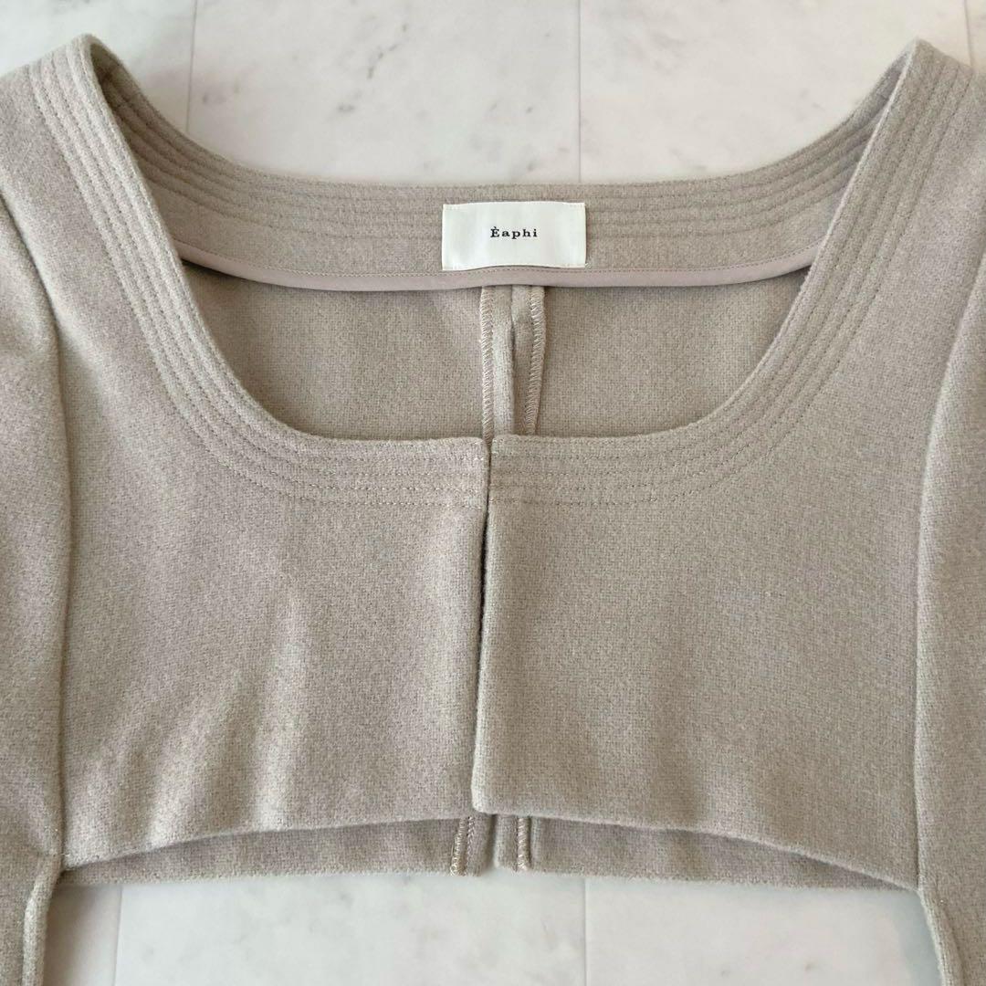 ✨極美品✨エフィ　eaphi square neck short jacket