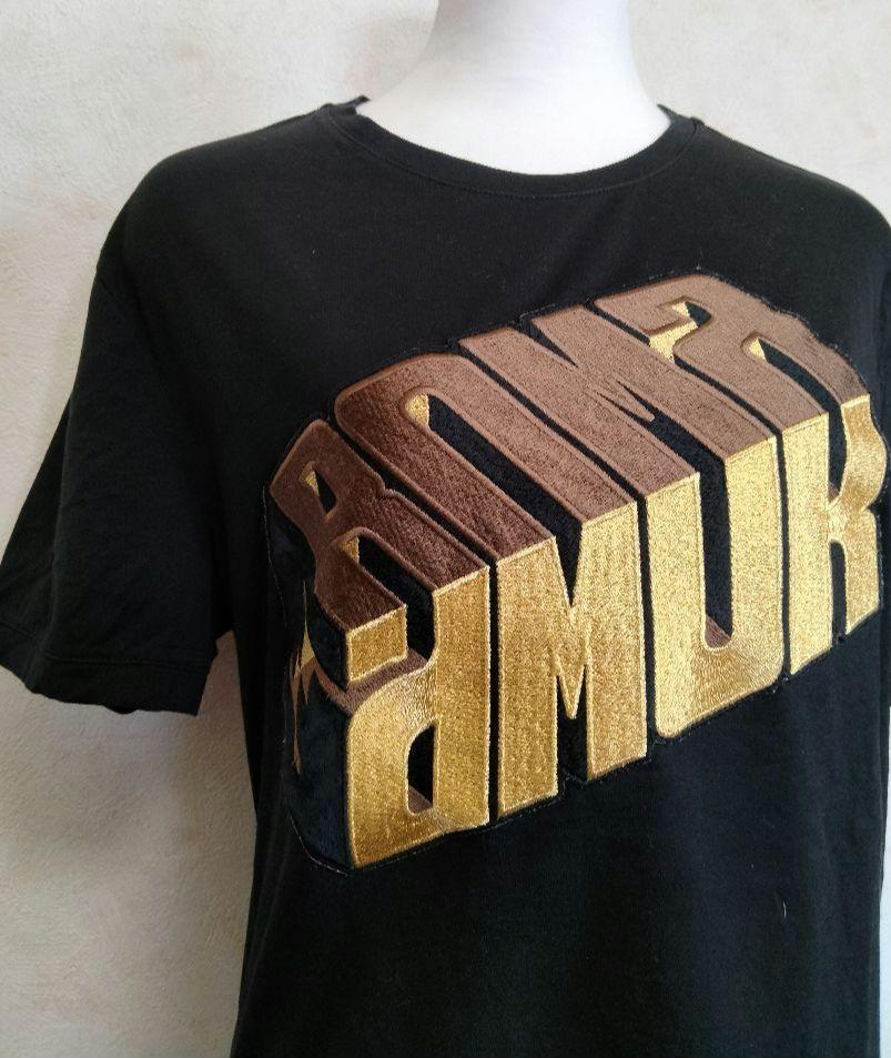 フェンディ　Tシャツ M ブラック　半袖　トップス　ROME ロゴ　メンズ