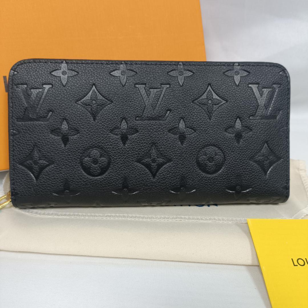 Louis Vuitton ブラック レザー 長財布
