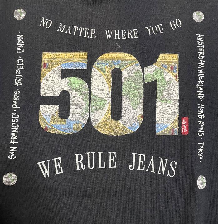 〜90s アメリカ製 Levi’s 501 スウェット 黒 L〜XL