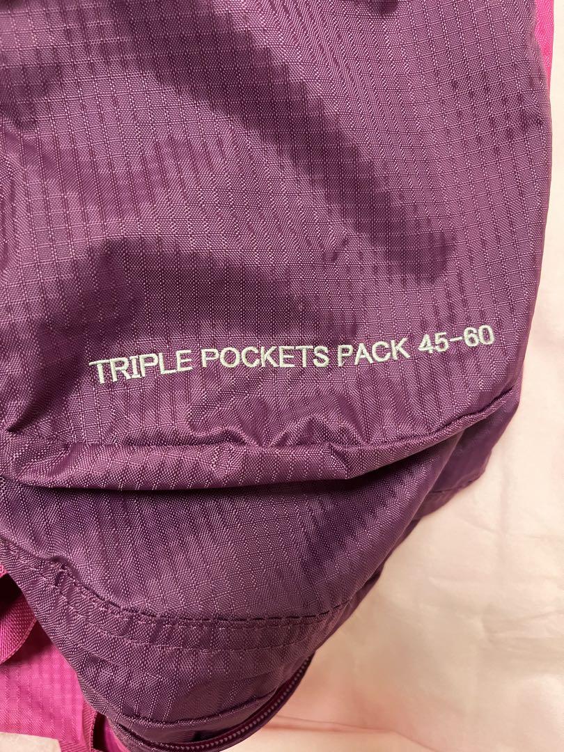 モンベル　トリプルポケットパック45-60L（カバー付き）