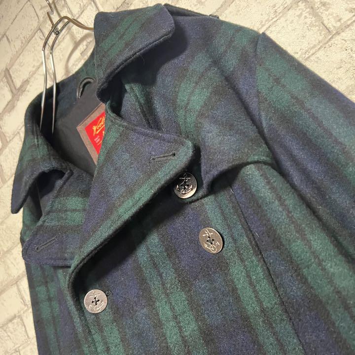 ウール】WOOLRICH ウールリッチ ピーコート ダブル チェック | www