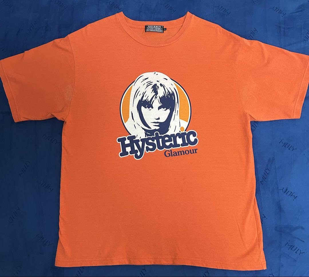 Hysteric Glamour オレンジ Tシャツ Lサイズ