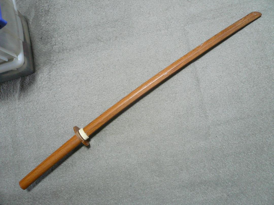 荒牧 木刀 ツバ付き 十字 都城 素振り 剣術 居合 古武術