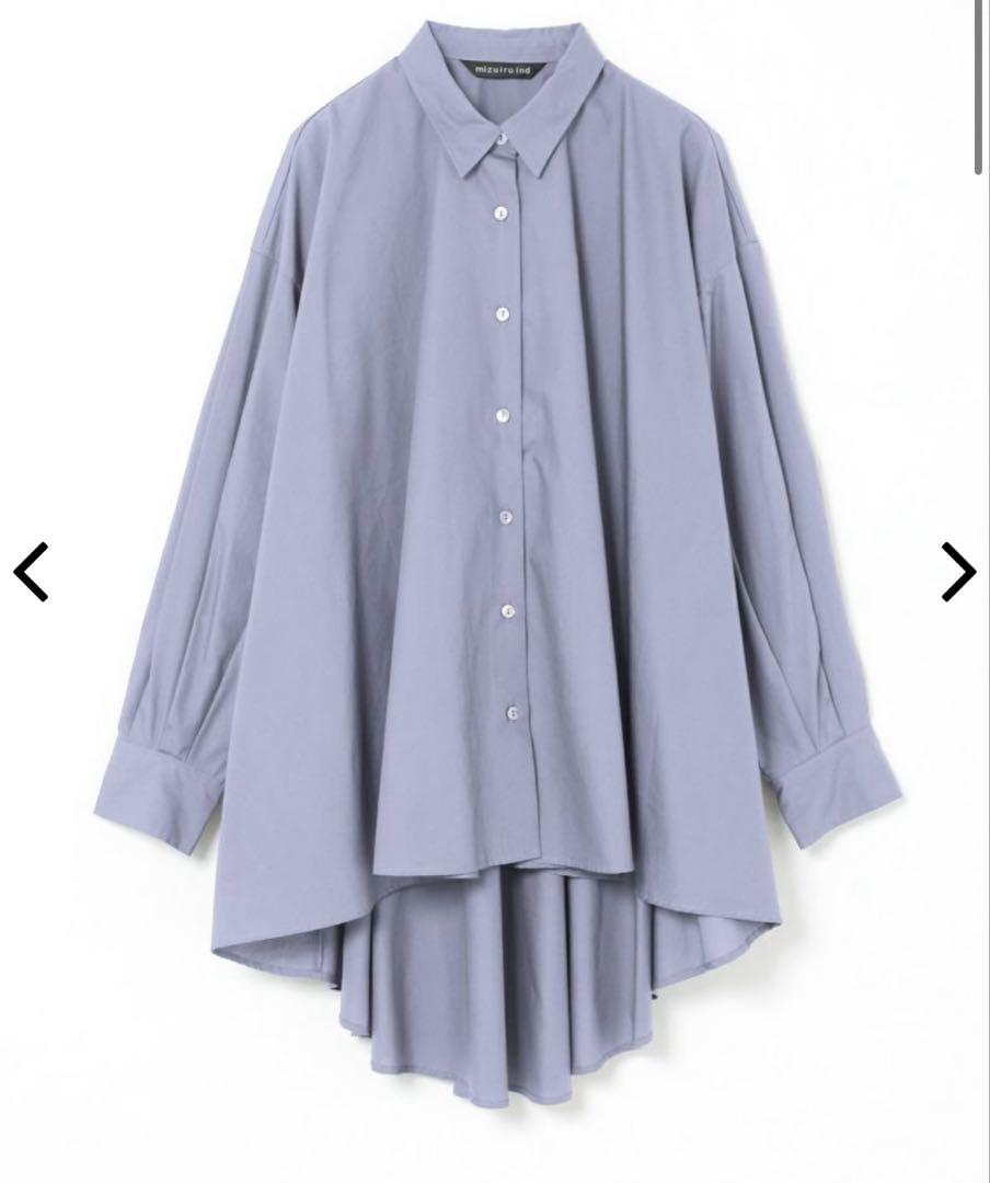 新品　mizuiro ind ワイドシャツチュニック