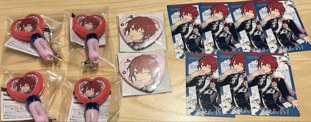 あんスタ スタフォニ 4th 司 ペンラ 缶バッジ カード