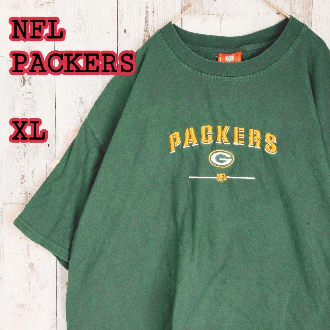NFL PACKERS パッカーズ 刺繍 Tシャツ XL 緑