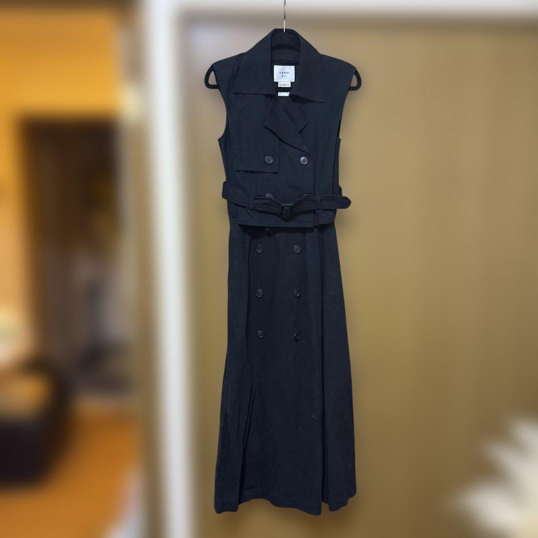 アメリ　TRENCH LAYERED DRESS