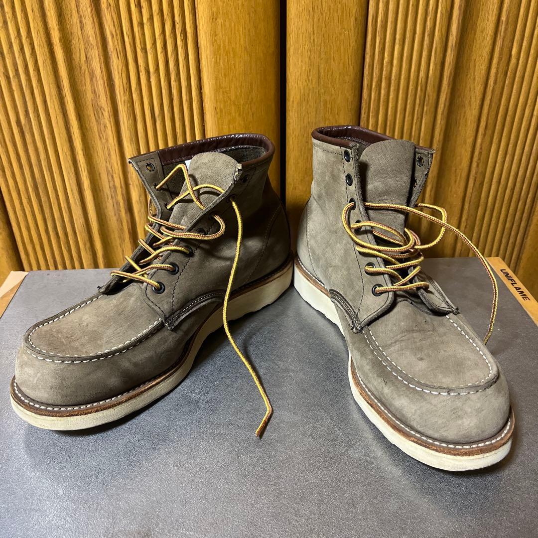 レッドウイング 2877 6インチモックトゥ ブラウンヌバック28cm RED WING