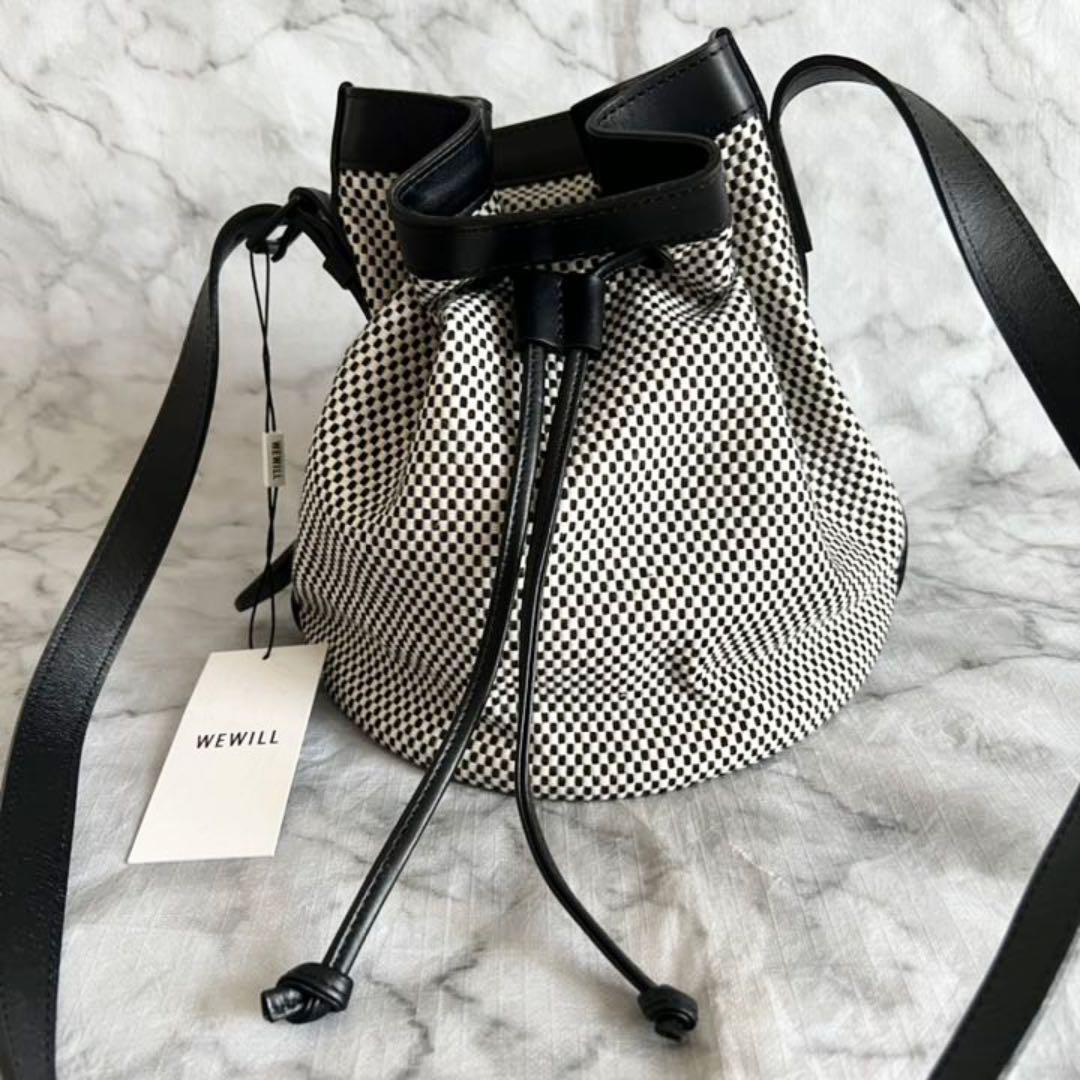 激安☆超特価激安☆超特価PORTER×WEWILL 刺子 巾着 ショルダーバッグ