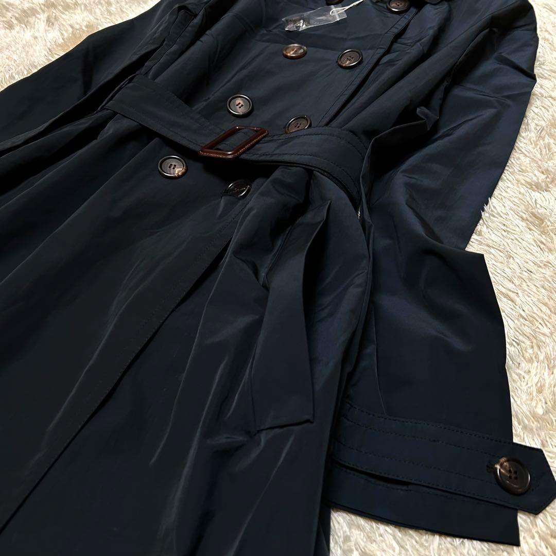 未使用 Max Mara The Cube トレンチコート ベルト 36 紺 黒快適