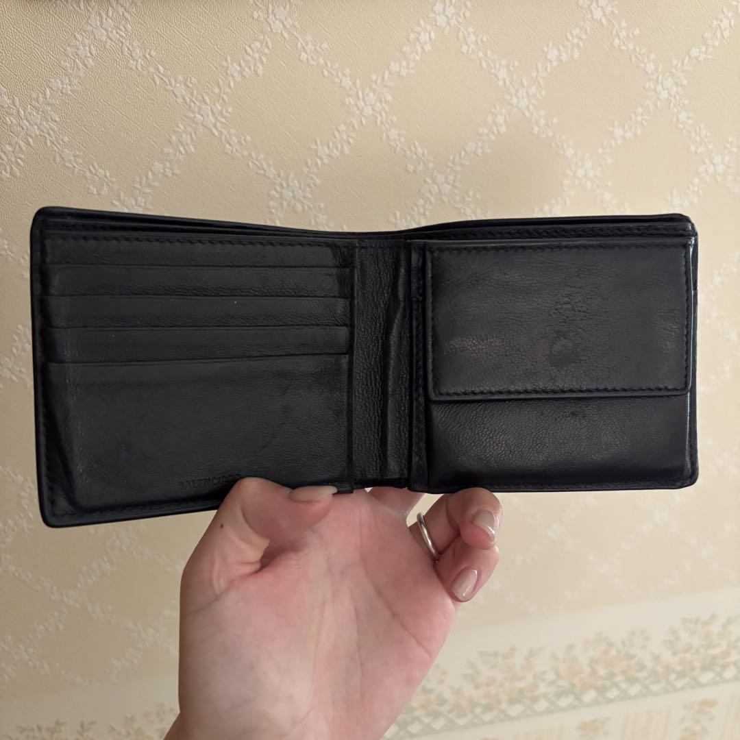 BALENCIAGA バレンシアガ 二つ折り財布 CASH FLAP 594216 2AAXQ