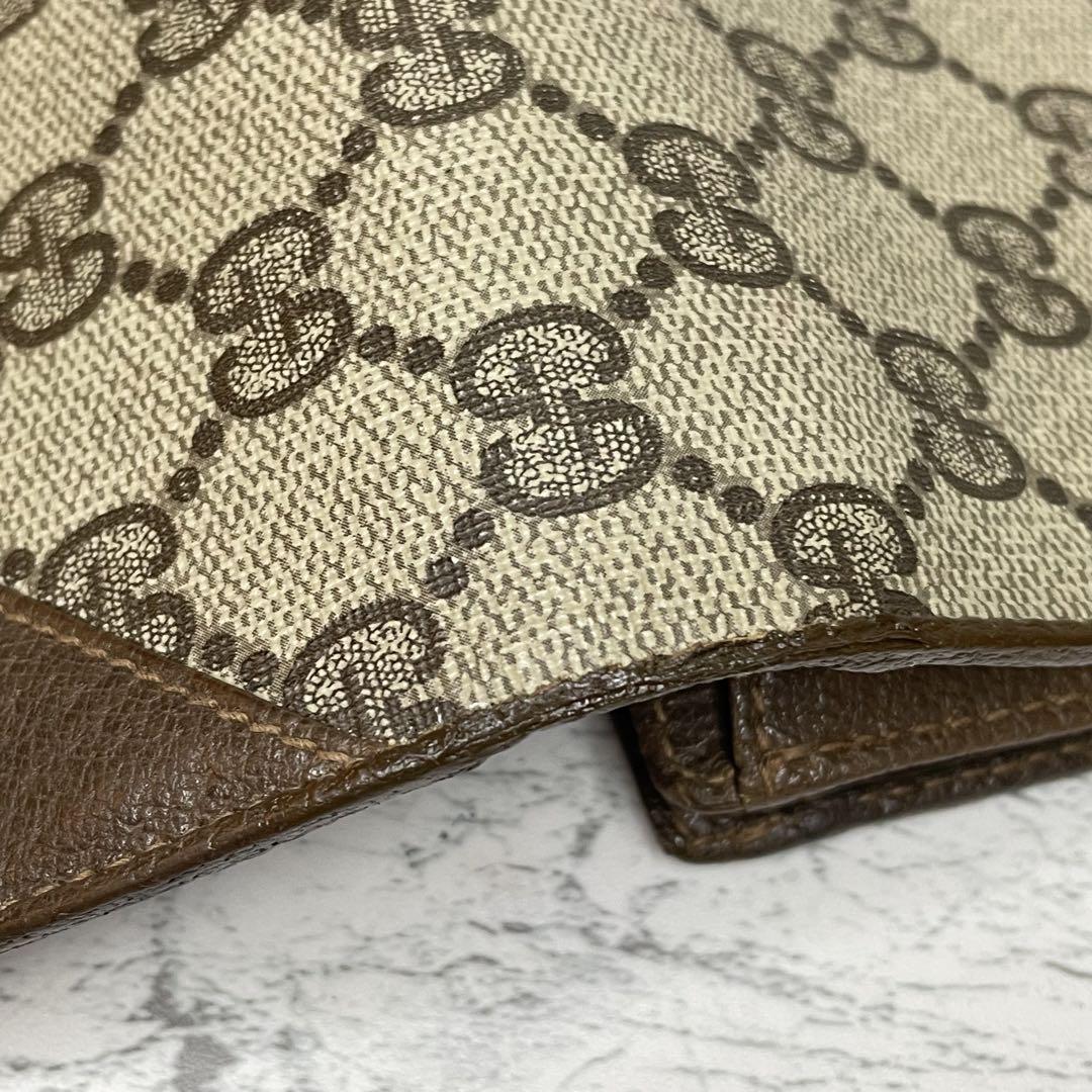 OLD Gucci グッチ　gg柄　折り財布　ヴィンテージ