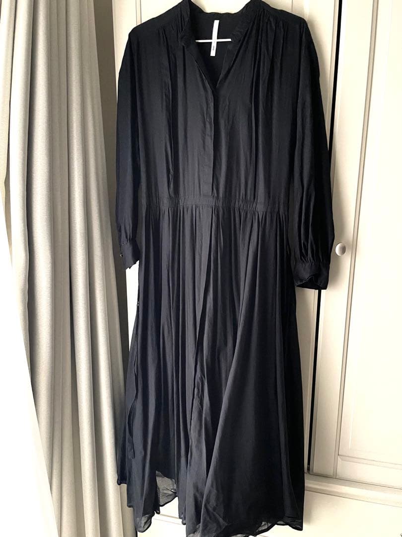 アッパーハイツDAY ブラック シャツワンピース 長袖