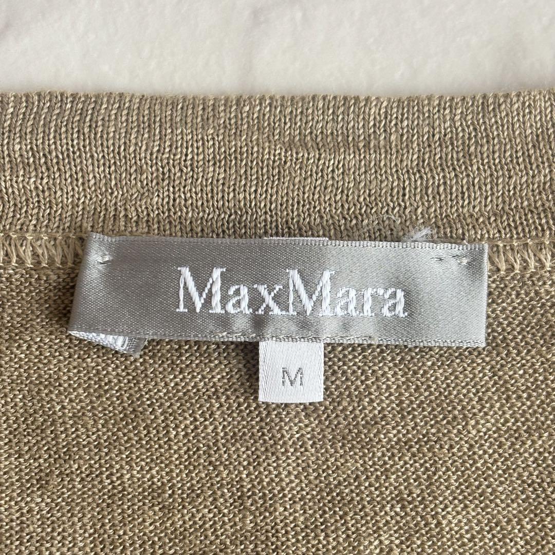 max Mara マックスマーラ リネン100 半袖 サマーニット セーター M