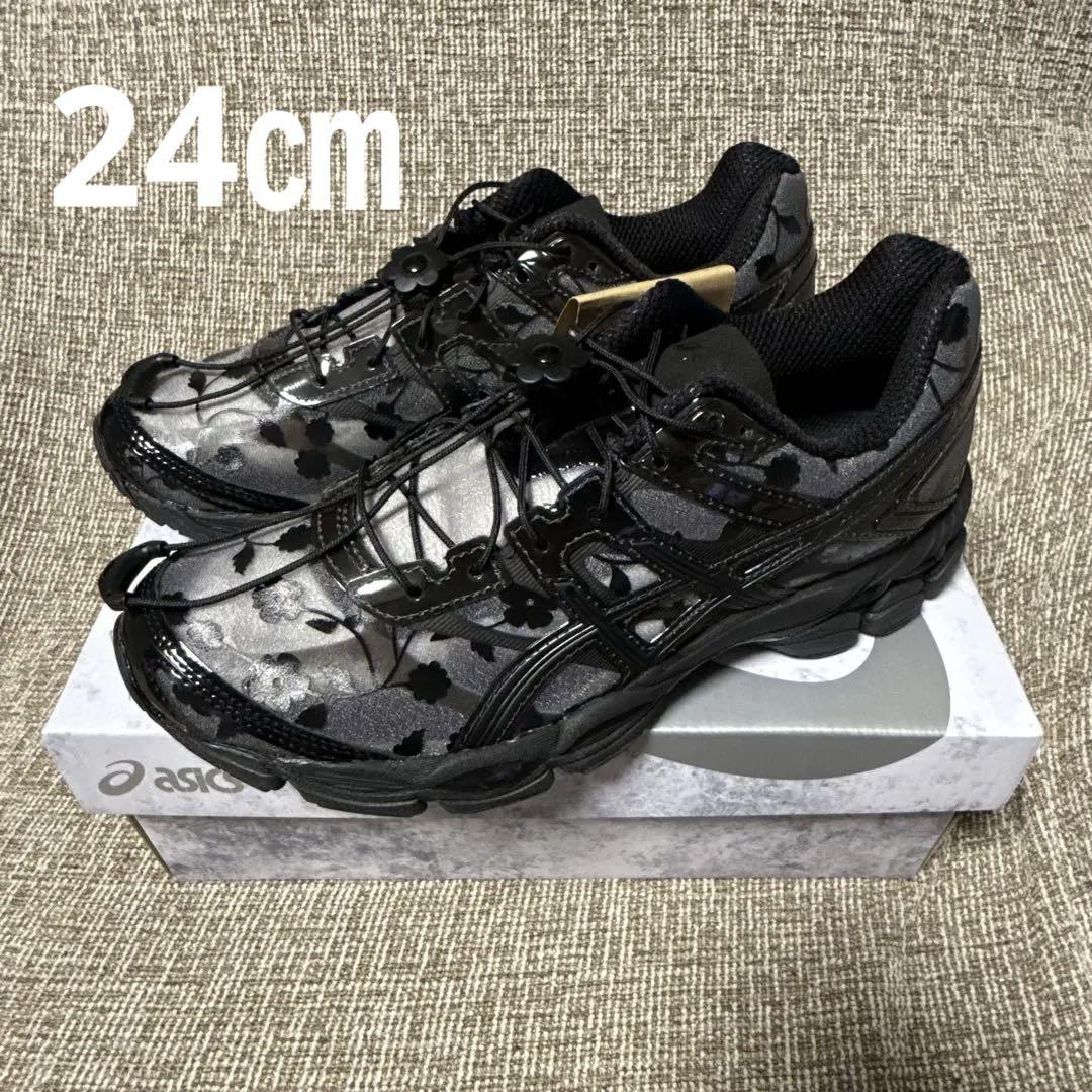 セシリーバンセン アシックス ゲルキュムラス ブラック 24cm