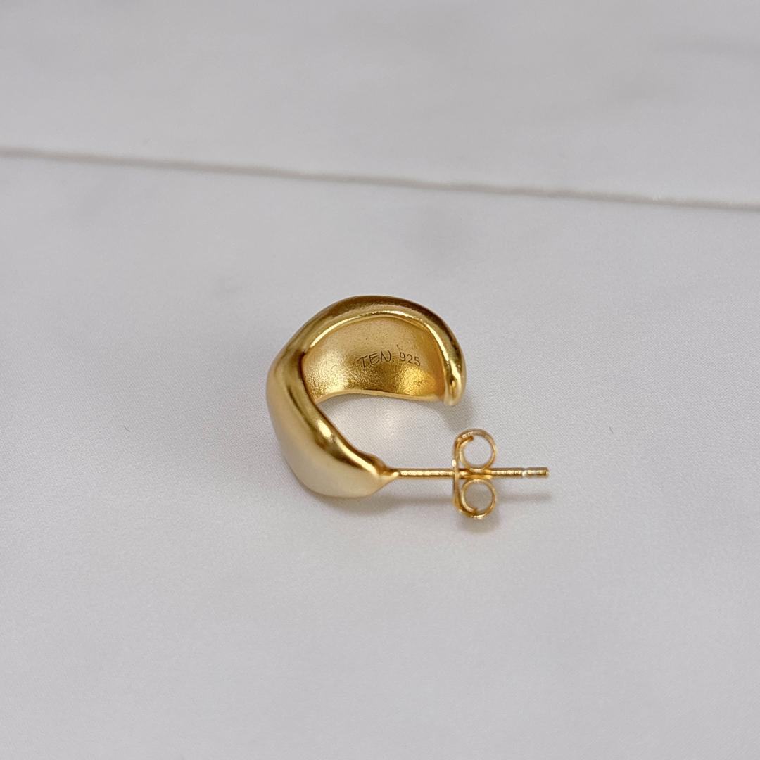 未使用品◇TEN. テン◇プラムピアス GD（ゴールド）◇巾着袋付