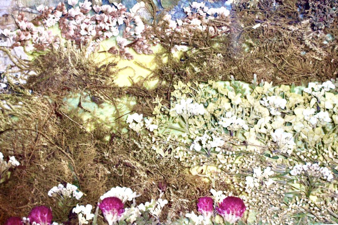 花乙女コレクション【押し花額　阿部とも　押し花・切手風】 花乙女コレクション【押し花額 阿部とも 押し花・切手風