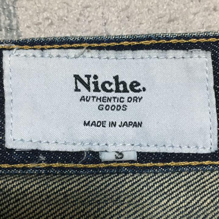 Niche. セルビッチデニムパンツ 日本製 X2aCV-m34526430252 ダメージリペア加工 得価超歓迎