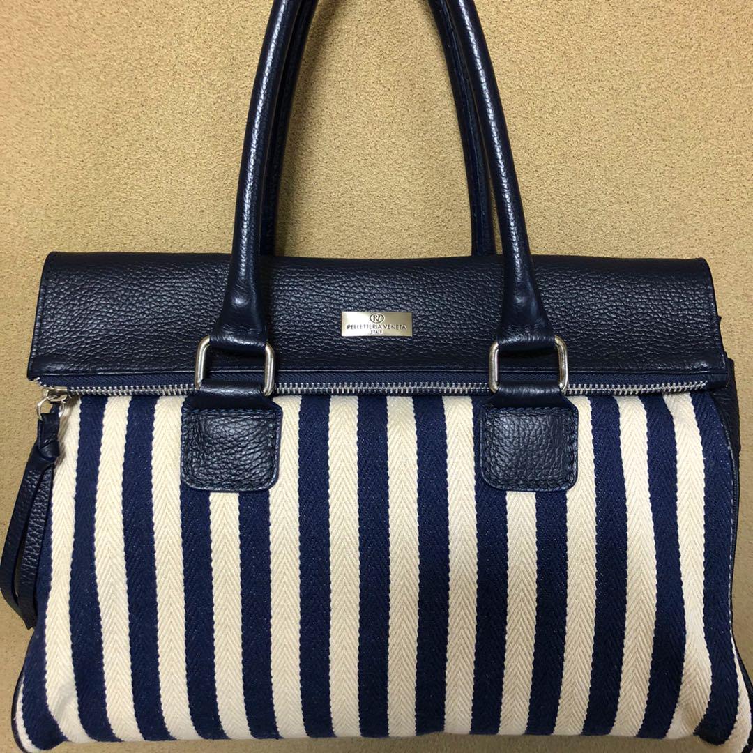 美品　本革　PELLETTERIA VENETA 牛革　ハンドバッグ　bag