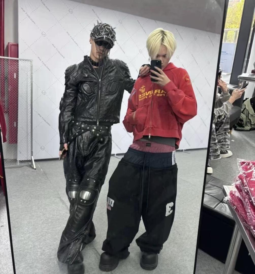 Project G/R 3レイヤードスウェットロングパンツ サイズ2/M Project G/R 3レイヤードスウェットロングパンツ サイズ2/M