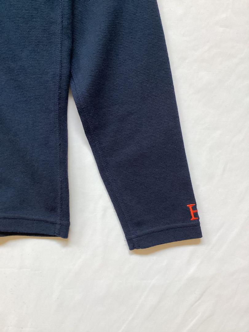 ストレッチフライス　タートルネックロングスリーブ　Dネイビー　Lサイズ　新品