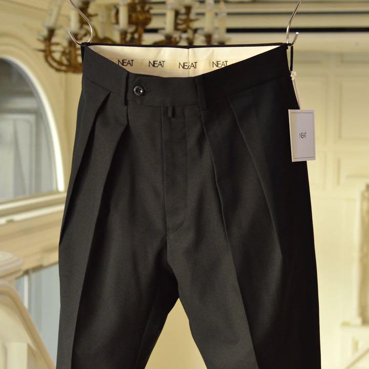 最新最全の 20ss neat テーパード スラックス ホップサック サイズ46